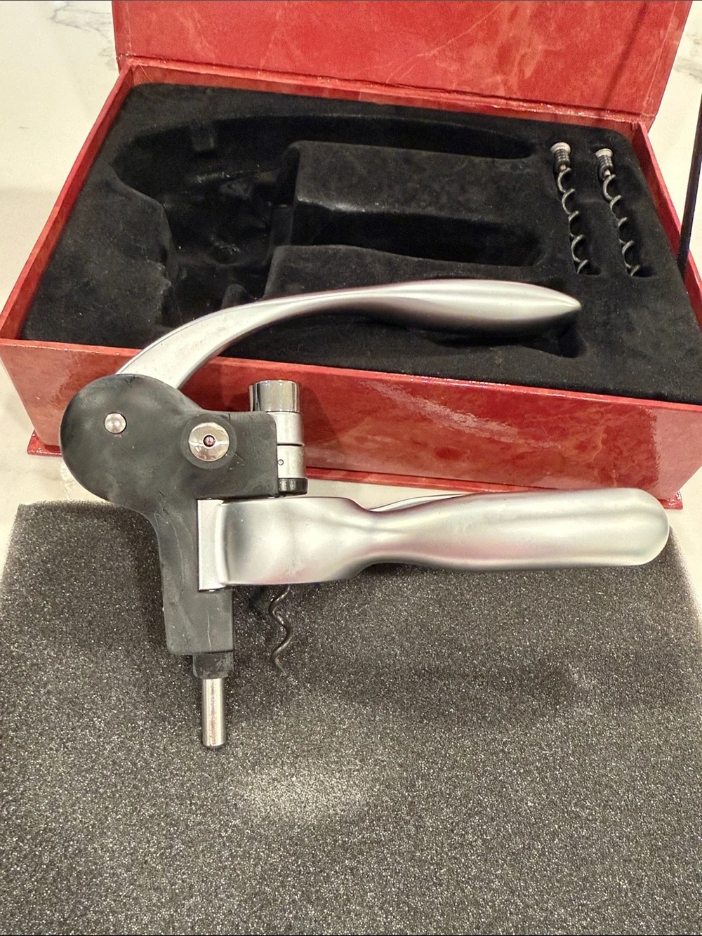 Professional Corkscrew - Silver and Black